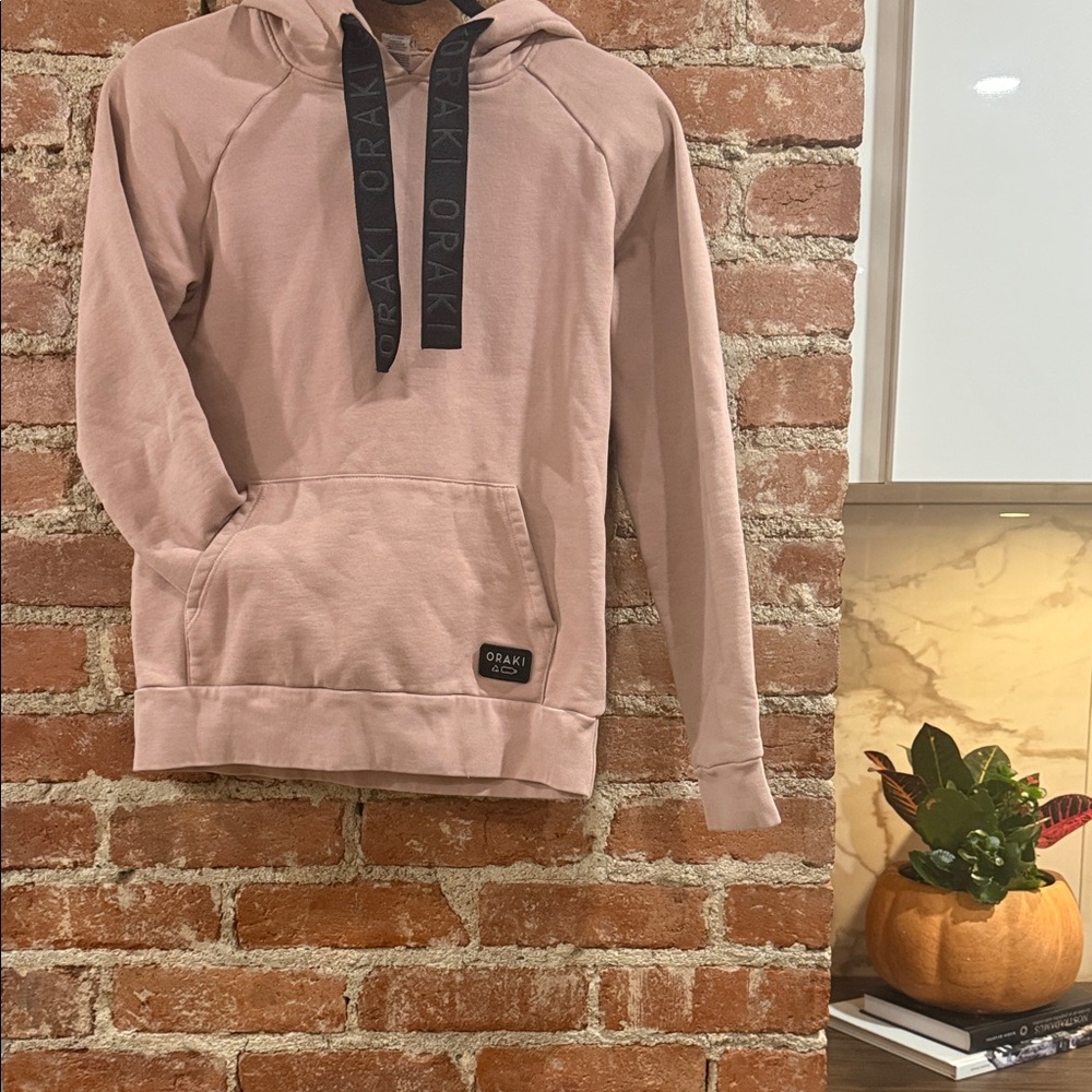 Oraki Pink Hoodie with Black Accents